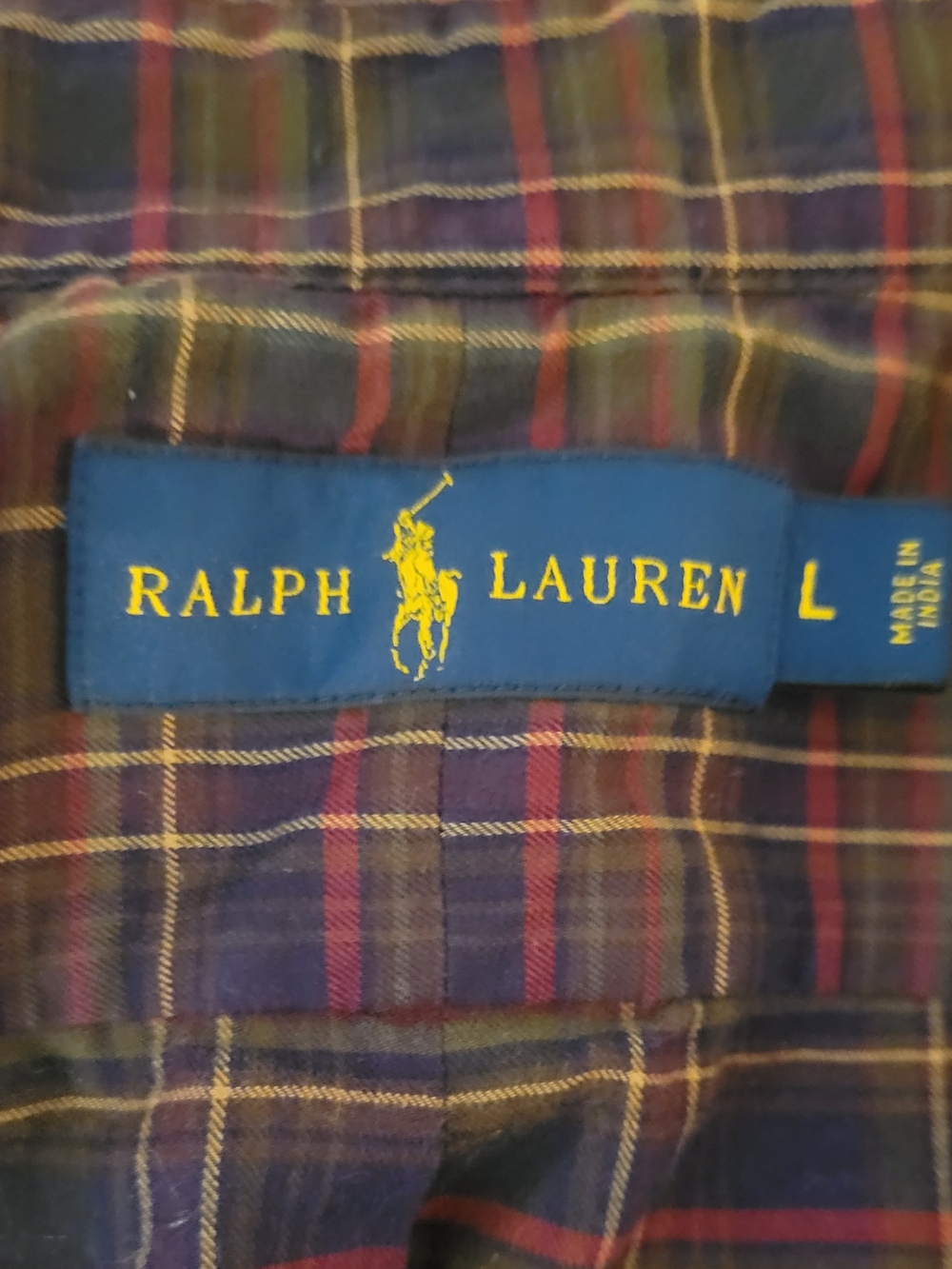 Ralph Lauren - Men’s Purple Plaid Button-Down Shirt - Picture 4 of 4